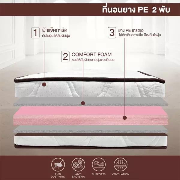 ที่นอน ยางPE 2 พับ - Image 7