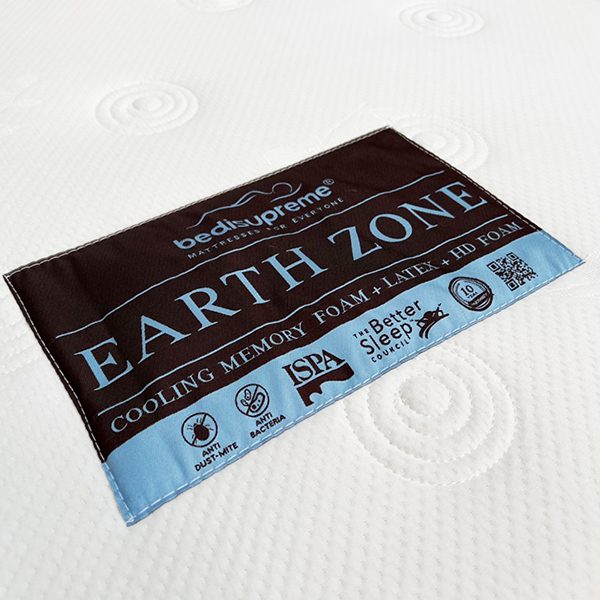 ที่นอน Cooling Memory Foam ประสานด้วยยางพาราธรรมชาติ แท้ 100 % หนา 10 นิ้ว รุ่น EARTH ZONE