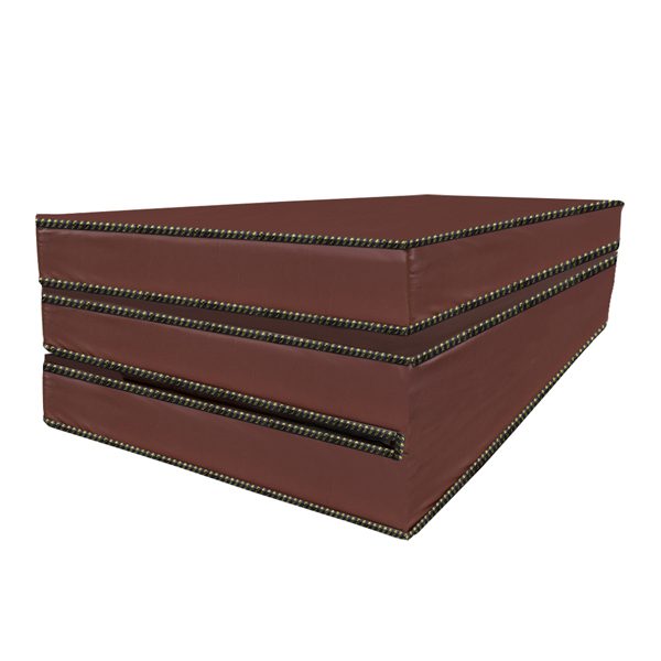 ที่นอนยางพารา 3 พับ หุ้มหนัง PVC