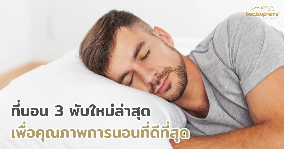 ที่นอน 3 พับใหม่ล่าสุด เพื่อคุณภาพการนอนที่ดีที่สุด