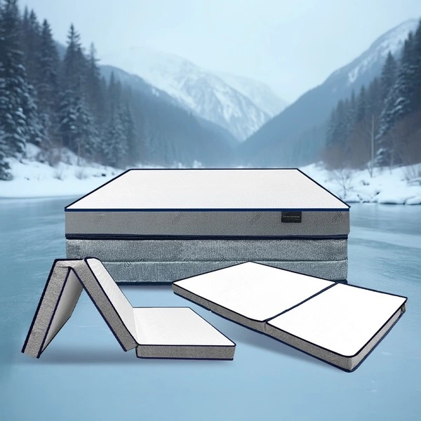 ที่นอนสูญญากาศ ที่นอน 3 พับ COOLING MEMORY FOAM ประสานด้วย HI-DENSITY ORGANIC OPEN CELL BASE รุ่น COOL SENCE